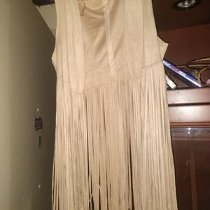 Woman's vest with fringe